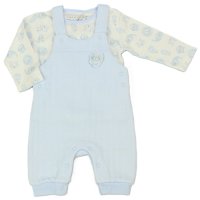 M15956: Baby Boys Quilted Dungaree & Top Outfit (0-9 Months)
